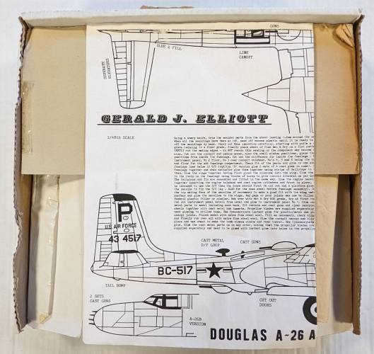 GERALD J ELLIOTT 1/48 DOUGLAS A-26 A B INVADER 