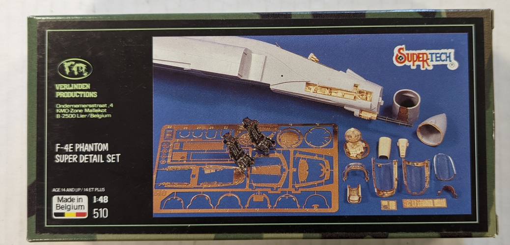 VERLINDEN PRODUCTIONS 1/48 510 F-4E PHANTOM SUPER DETAIL SET 