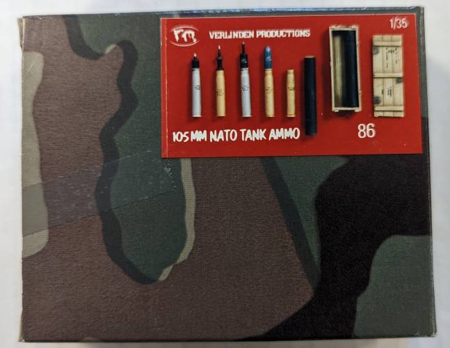 VERLINDEN PRODUCTIONS 1/35 86 105MM NATO TANK AMMUNITION