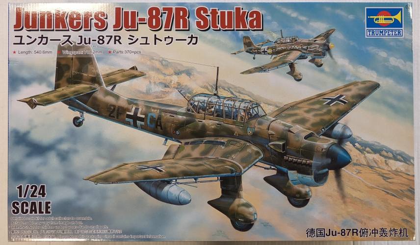 TRUMPETER MODELS 1/24 02423 JUNKERS JU-87R STUKA  UK SALE ONLY 