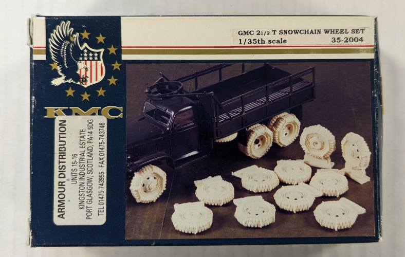 KMC 1/35 2004 GMC 2 1/2 TON SNOWCHAIN WHEEL SET 