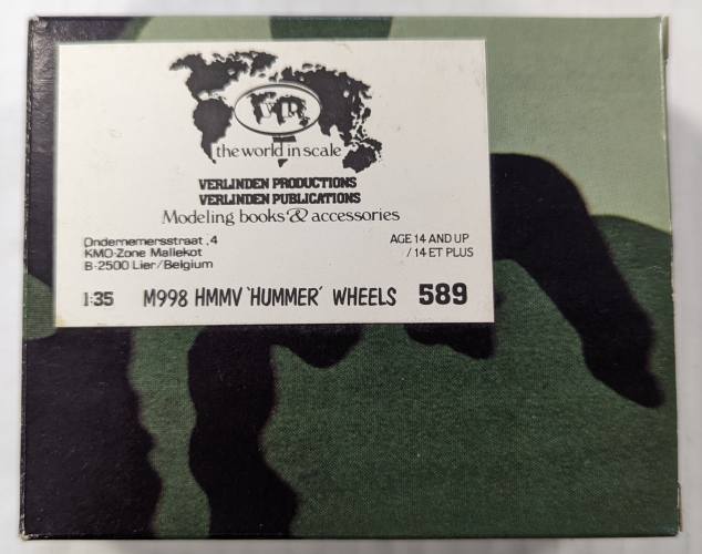 VERLINDEN PRODUCTIONS  589 M998 HMMV HUMMER WHEELS 