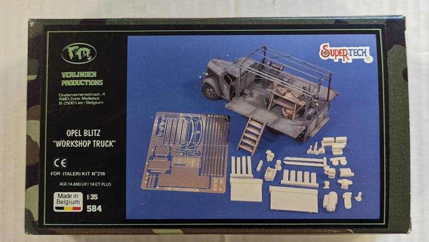 VERLINDEN PRODUCTIONS 1/35 584 OPEL BLITZ WORKSHOP TRUCK 