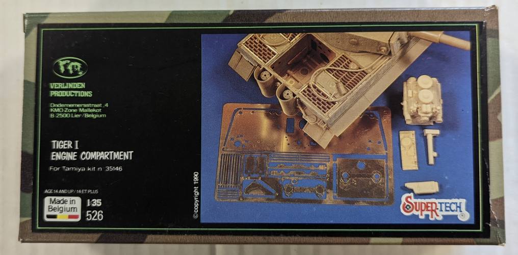 VERLINDEN PRODUCTIONS 1/35 526 TIGER 1 ENGINE COMPARTMENT 