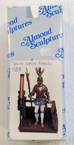 ALMOND SCULPTURES  SPANISH OFFICER ARMADA 1588