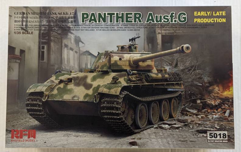 RYE FIELD MODEL 1/35 5018 PANTHER AUSF.G EARLY/LATE PRODUCTION 