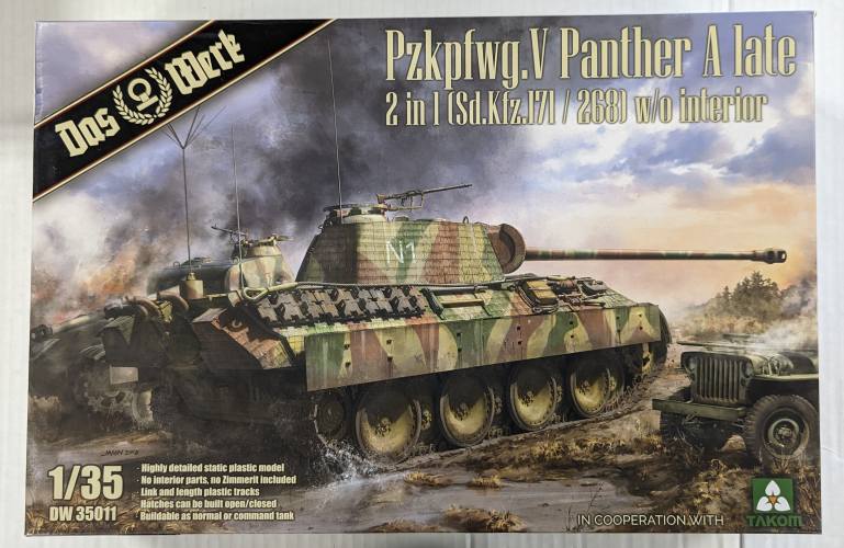 DAS WERK 1/35 35011 PZKPFWG.V PANTHER A LATE 2 IN 1  SD.KFZ.171 