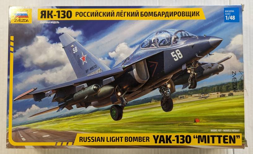 ZVEZDA 1/48 4818 RUSSIAN LIGHT BOMBER YAK-130 MITTEN