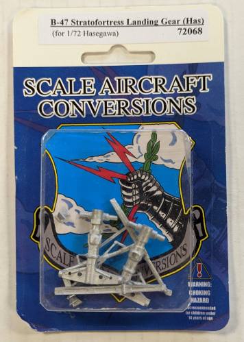 SCALE AIRCRAFT CONVERSIONS  1/72 72068 B-47 STRATOFORTRESS LANDING GEAR FOR HASEGAWA
