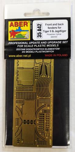 ABER 1/35 35A42 FRONT AND BACK FENDERS FOR TIGER II   JAGTIGER 