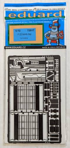 EDUARD 1/72 72517 F-22 BOMB BAY FOR FUJIMI KIT 