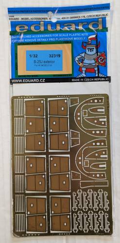 EDUARD 1/32 32319 B-25J EXTERIOR FOR HK MODELS KIT