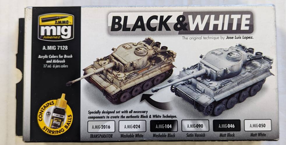 AMMO BY MIG JIMENEZ  7128 BLACK   WHITE 