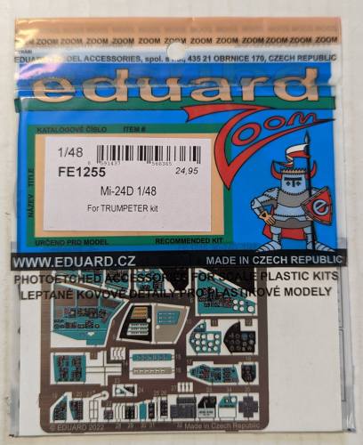 EDUARD 1/48 FE1255 MI-24D FOR TRUMPETER KIT 
