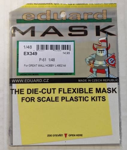 EDUARD 1/48 EX349 P-61 FOR GREAT WALL HOBBY KIT