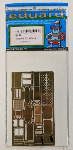 EDUARD 1/35 35251 CHEVROLET 30 CWT TRUCK FOR TAMIYA KIT 