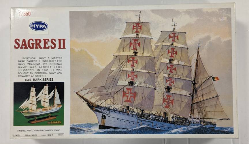 HYPA 1/350 01058 SAGRES II PORTUGAL NAVY  3 MASTED BARK