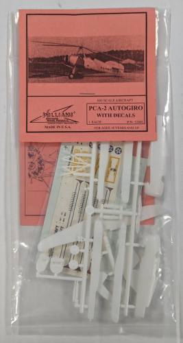 WILLIAMS  52601 PCA-2 AUTOGIRO WITH DECALS