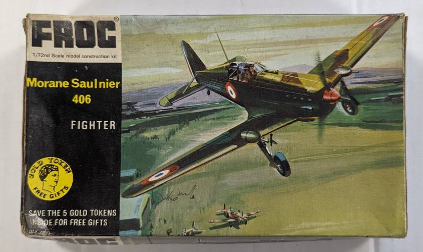 FROG 1/72 F157 MORANE SAULNIER 406 GOLD TOKEN 