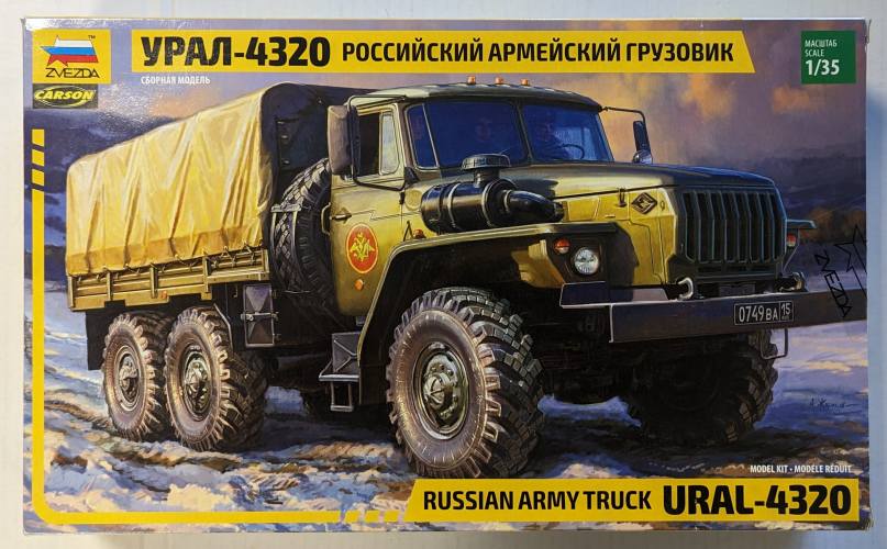 ZVEZDA MODELS 1/35 3654 RUSSIAN ARMY TRUCK URAL-4320