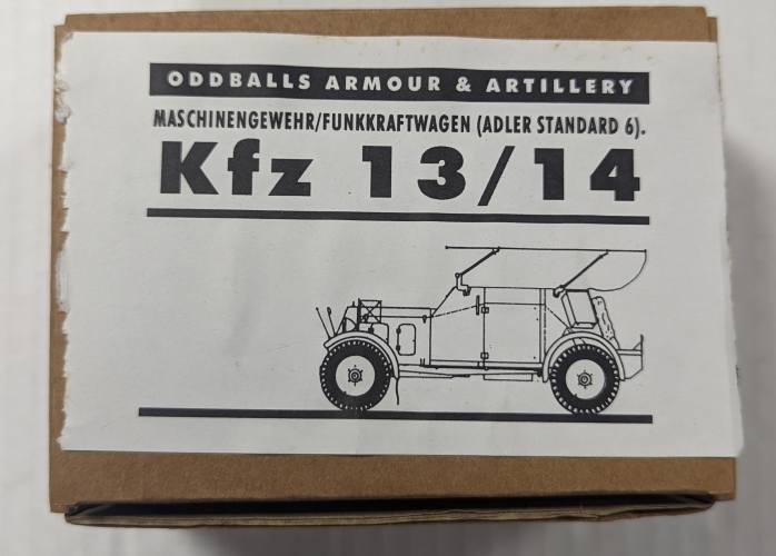 ODDBALLS ARMOUR   ARTILLERY  KFZ 13/14 