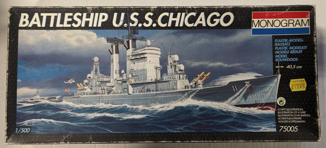 MONOGRAM 1/500 75005 BATTLESHIP U.S.S. CHICAGO