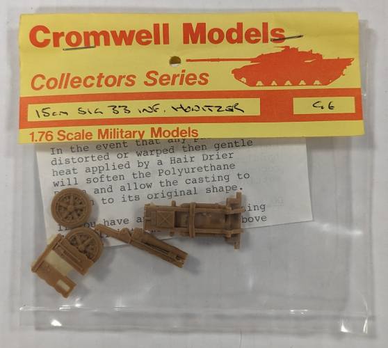 CROMWELL MODELS 1/76 G6 15CM SIG 33 INF HOWITZER 