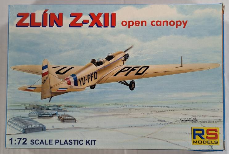 RS MODELS 1/72 92039 ZLIN Z-XII OPEN CANOPY 