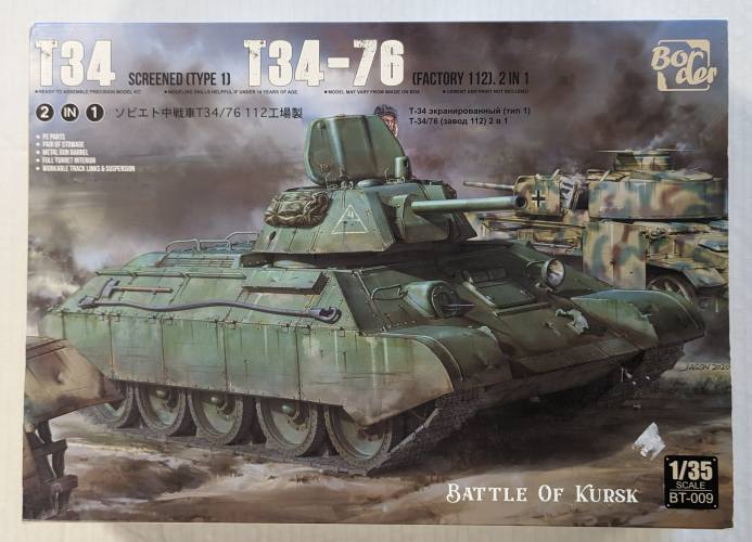 BORDER MODELS 1/35 BT-009 BATTLE OF KURSK T34-76