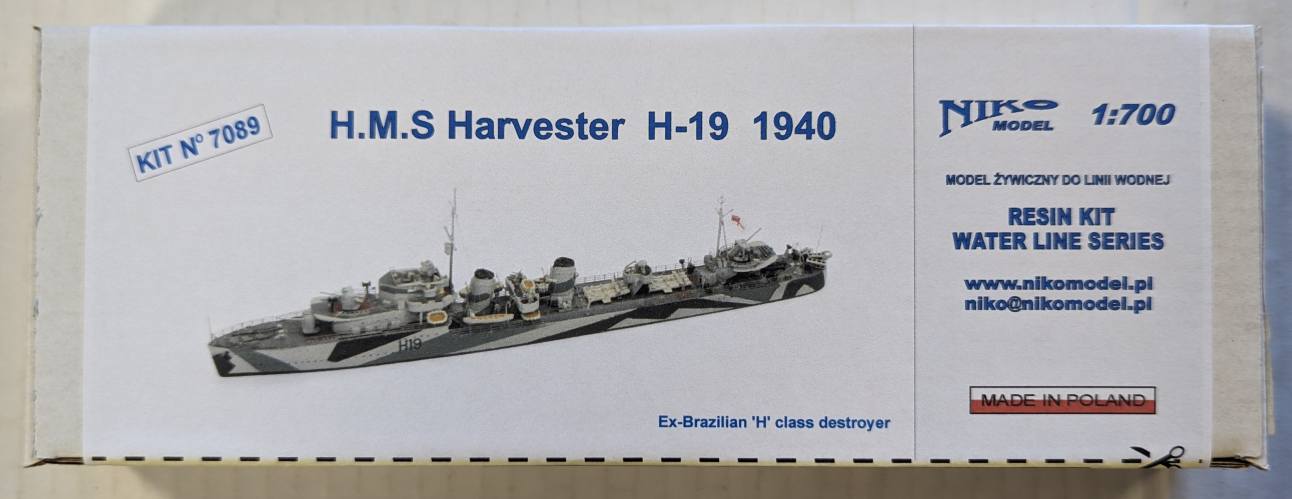 NIKO 1/700 7089 H.M.S. HARVESTER H-19 1940