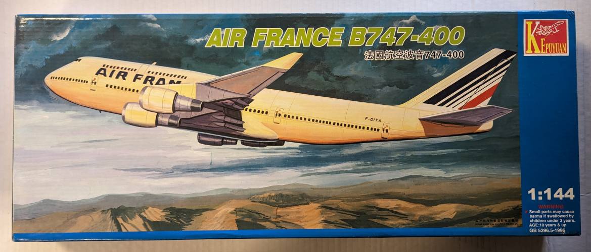 KEPUYUAN 1/144 82807 AIR FRANCE B747-400 