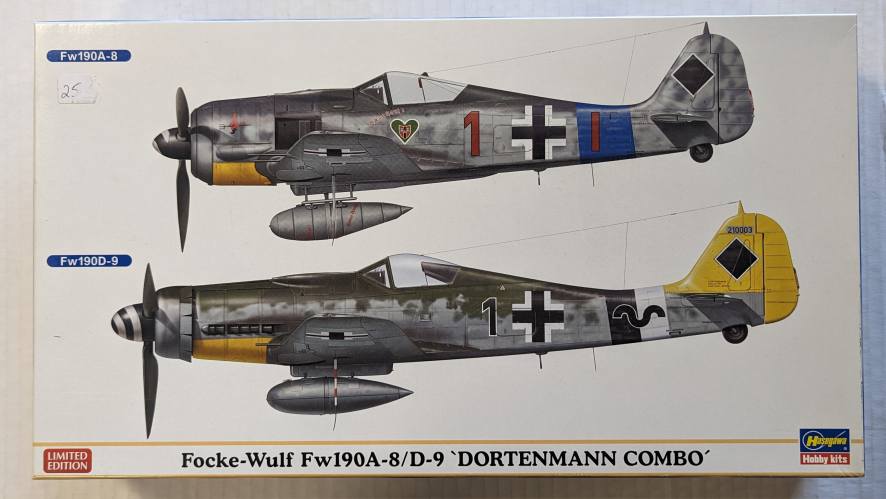 HASEGAWA 1/72 02078 FOCKE-WULF FW190A-8/D-9 DORTENMANN COMBO
