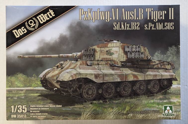 DAS WERK 1/35 35013 PZKPFWG.VI TIGER II GERMAN WW2 HEAVY TANK 