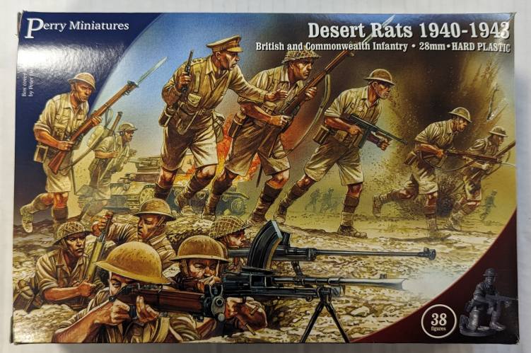 PERRY MINIATURES 28MM DESERT RATS 1940-1943 BRITISH AND COMMONWEALTH INFANTRY