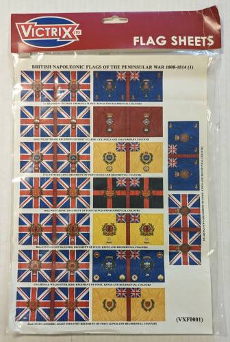 VICTRIX  0001 BRITISH NAPOLEONIC FLAGS OF THE PENINSULAR WAR 1808-1814