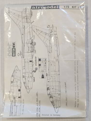 AIRMODEL 1/72 24 CHANCE VOUGHT F8U-IT CRUSADER conversion