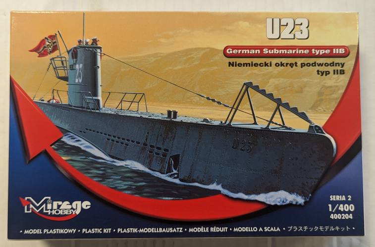 MIRAGE 1/400 400204 U23 GERMAN SUBMARINE TYPE IIB