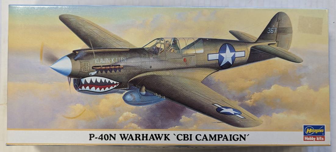 HASEGAWA 1/72 00649 P-40N WARHAWK CBI CAMPAIGN