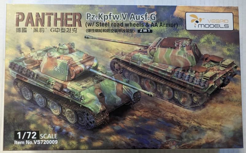 VESPID MODELS 1/72 720009 PANTHER PZ.KPFW.V AUSF.G
