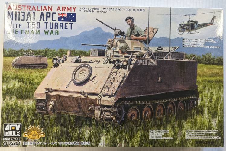 AFV CLUB 1/35 35291 AUSTRALIAN ARMY M113A1 APC WITH T50 TURRET VIETNAM WAR