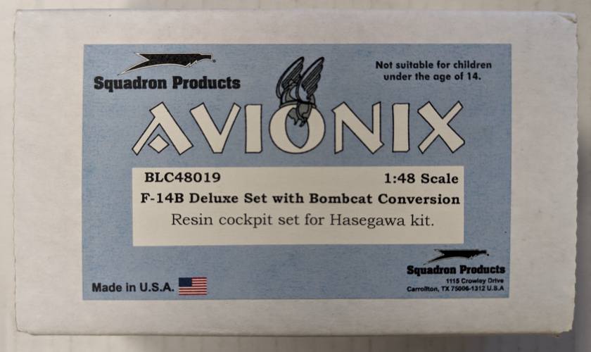 SQUADRON PRODUCTS  1/48 48019 F-14B DELUXE SET WITH BOMBCAT CONVERSION