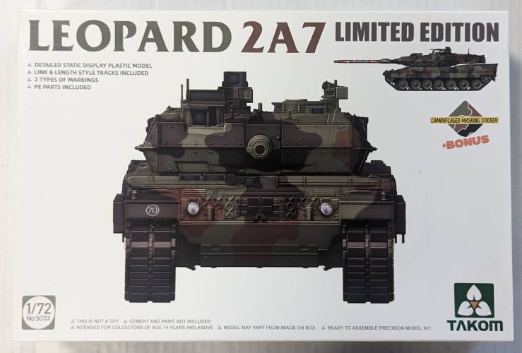 TAKOM 1/72 5011X LEOPARD 2A7 LIMITED EDITION