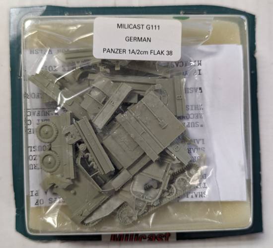 MILICAST  1/76 G111 GERMAN PANZER A1/CM FLAK 38