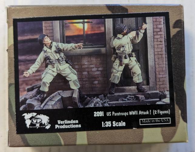 VERLINDEN PRODUCTIONS 1/35 2091 US PARATROOPS WWII ATTACK
