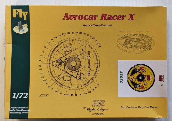 FLY 1/72 72017 AVROCAR RACER X