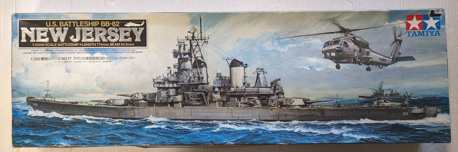 TAMIYA 1/350 78017 U.S. BATTLESHIP BB-62 NEW JERSEY  UK SALE ONLY 