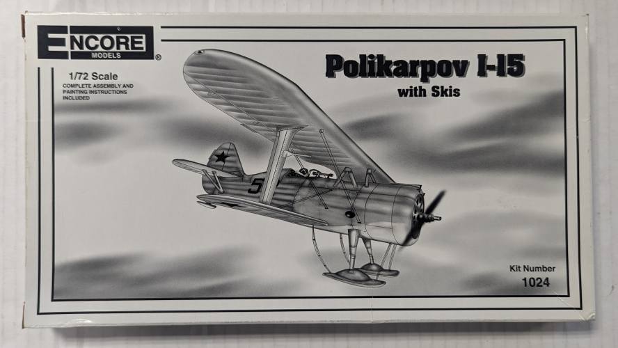 ENCORE 1/72 1024 POLIKARPOV I-15 WITH SKIS