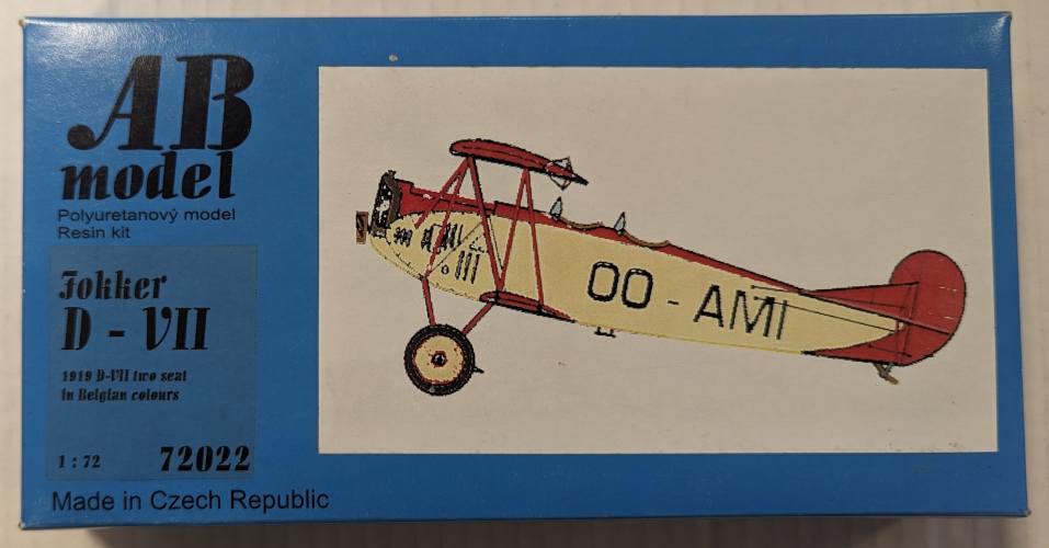 AB MODEL 1/72 72022 FOKKER D-VII