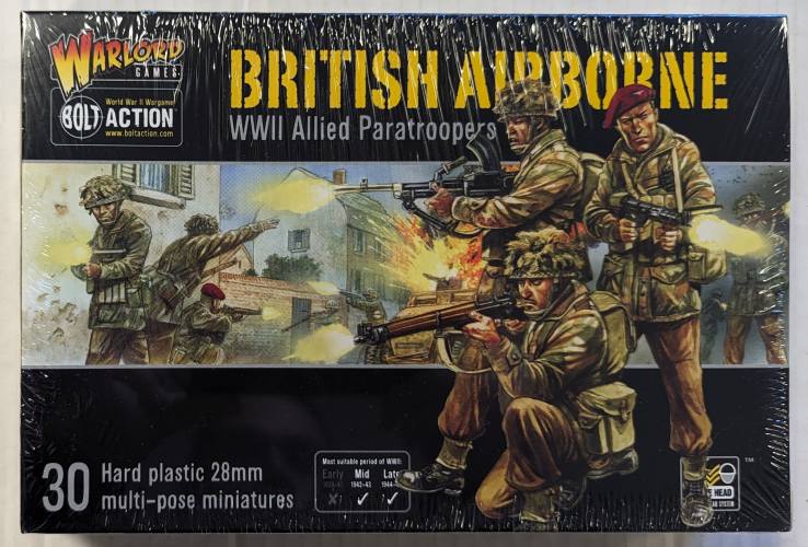 WARLORD 28MM 1009 BRITISH AIRBORNE WWII ALLIED PARATROOPERS