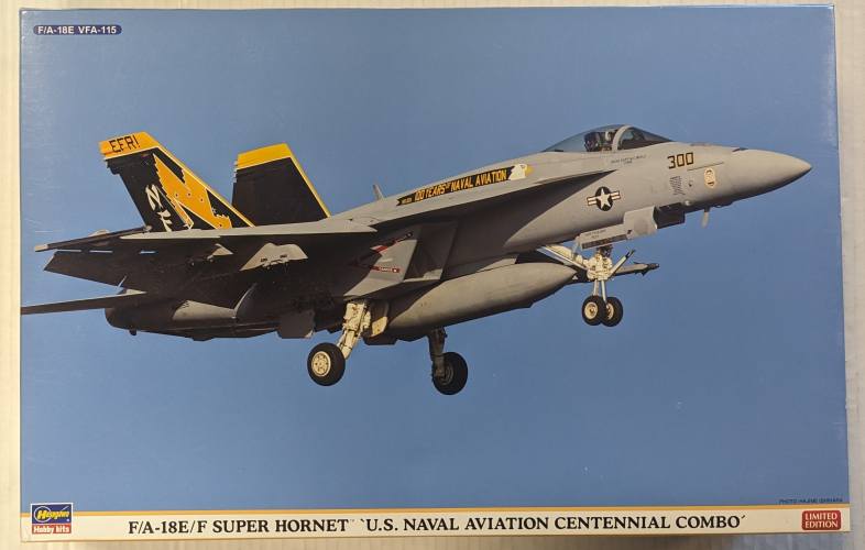 HASEGAWA 1/72 01963 F/A-18E/F SUPER HORNET U.S. NAVAL AVIATION CENTENNIAL COMBO